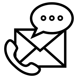 Different contact methods including phone, text, and email.