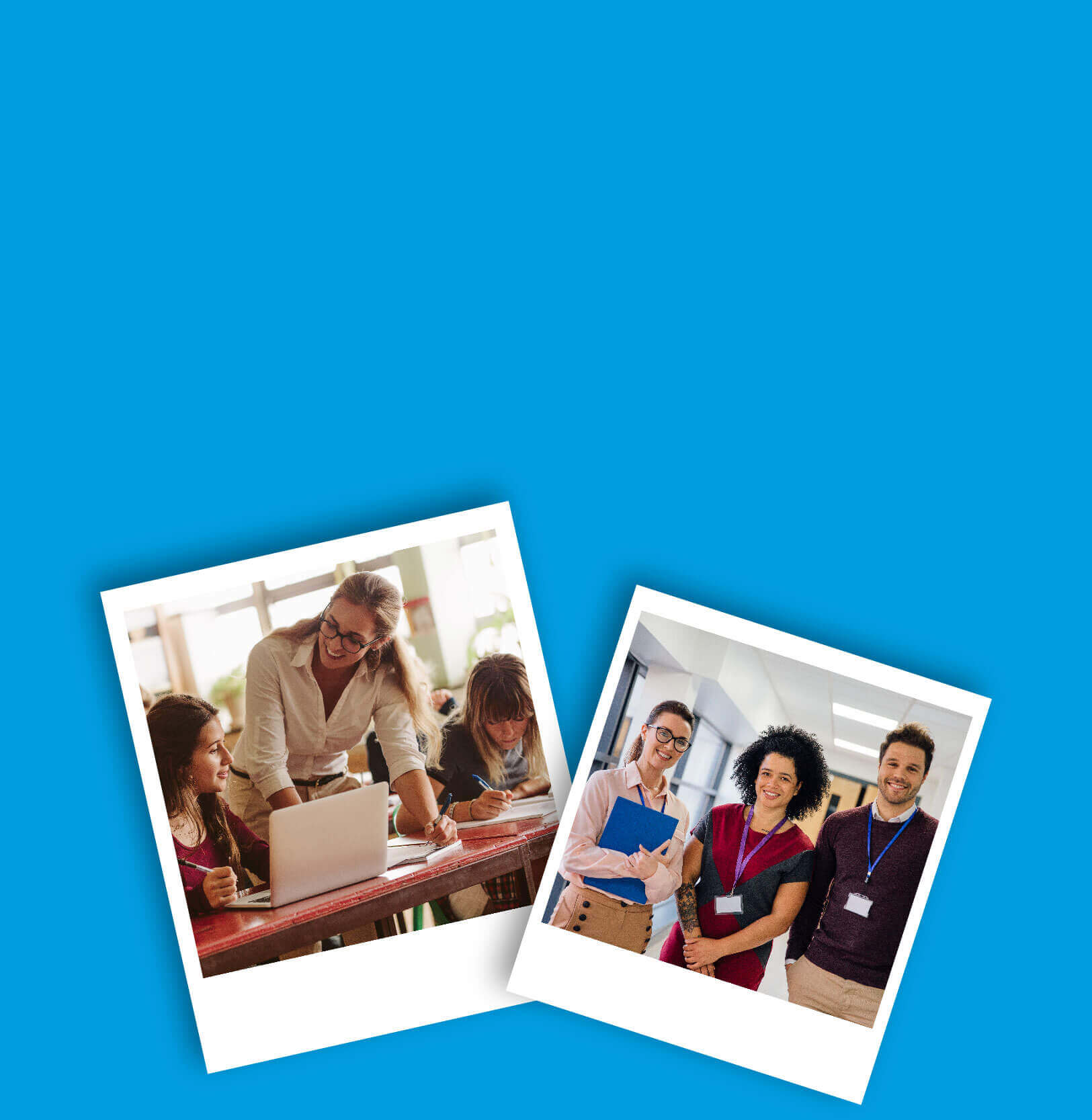 Pictures of teachers and educator professionals.